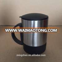 220ml stainless steel cup with lid and handle