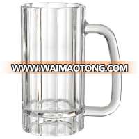 Top Quality 500ml Plastic Beer Mug With Glass Handle, 300ml Plastic Beer Mug