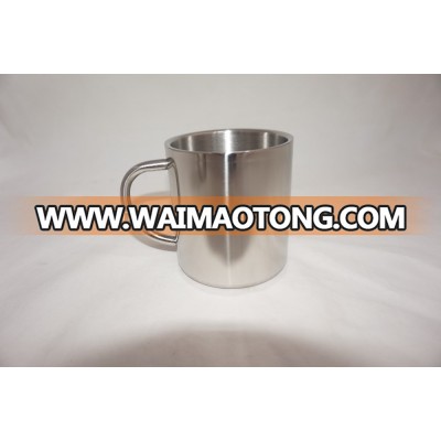 220MLdouble wall stainless steel cup with handle