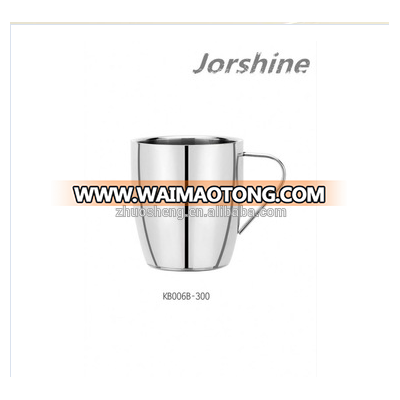 Sales double stainless steel handle 350ml beer mug, coffee cup